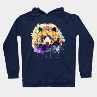 Colorful Grizzly Bear Hoodie